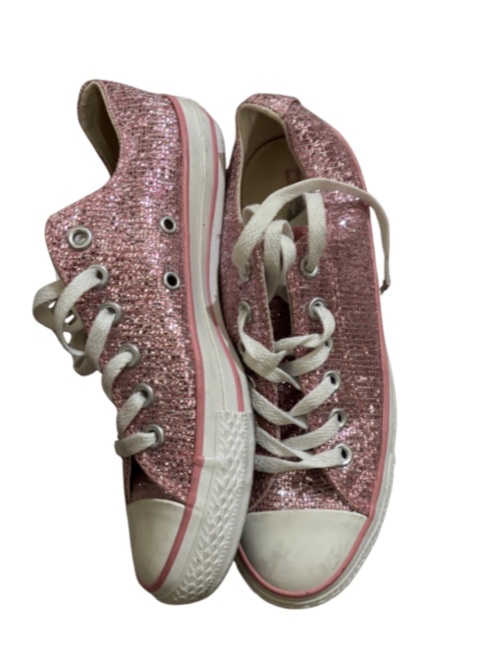Pink Glitter Converse